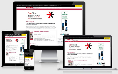Mobile Ausgabe von POS Kompakt durch Responsive Design