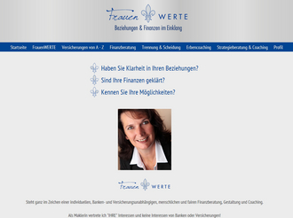 Die Seite Frauenwerte wurde mit TYPO3 realisiert